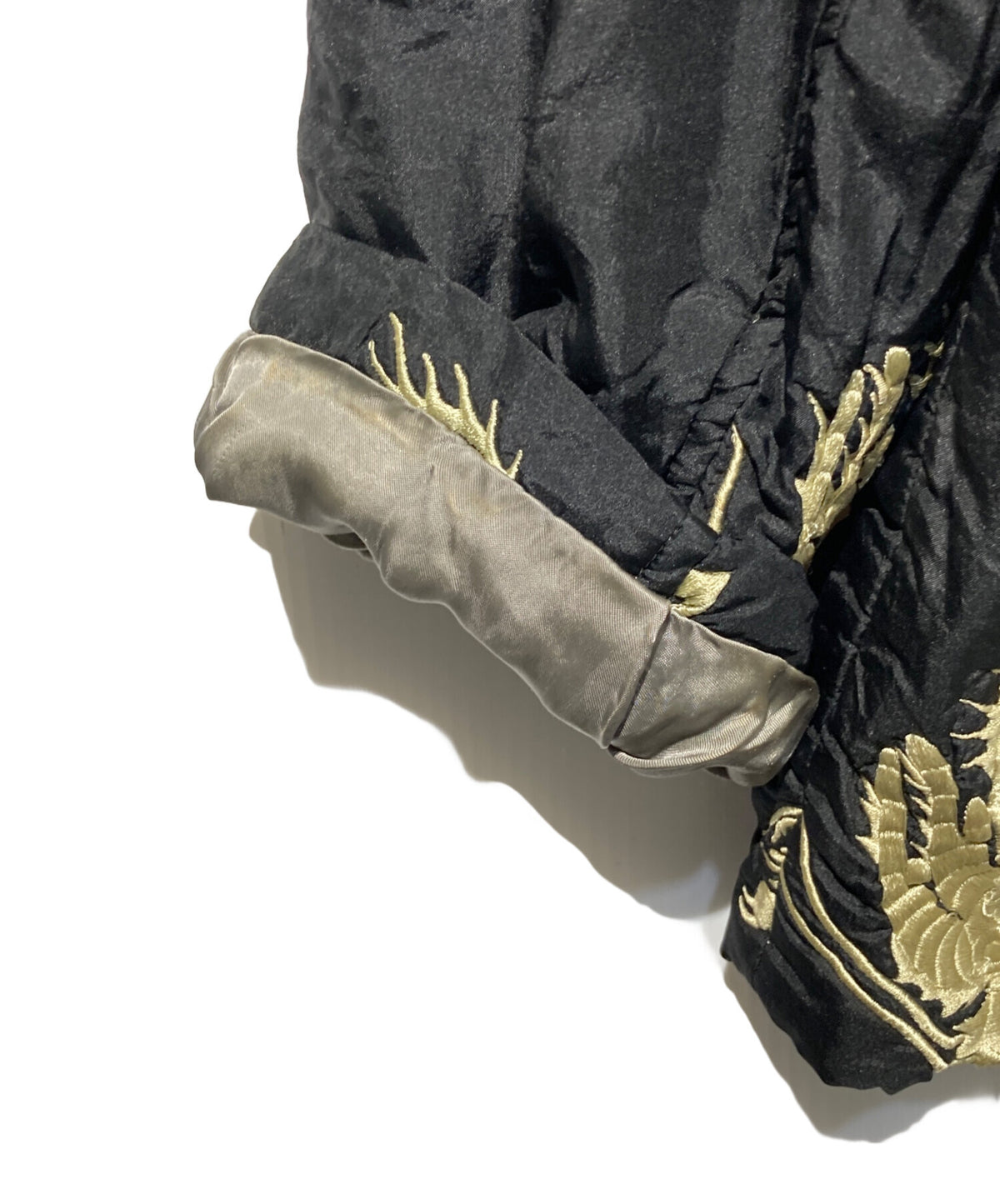 [Pre-owned] Yohji Yamamoto pour homme 93AW Flower-and-dragon-pattern embroidered silk jacket HP-Y10-410