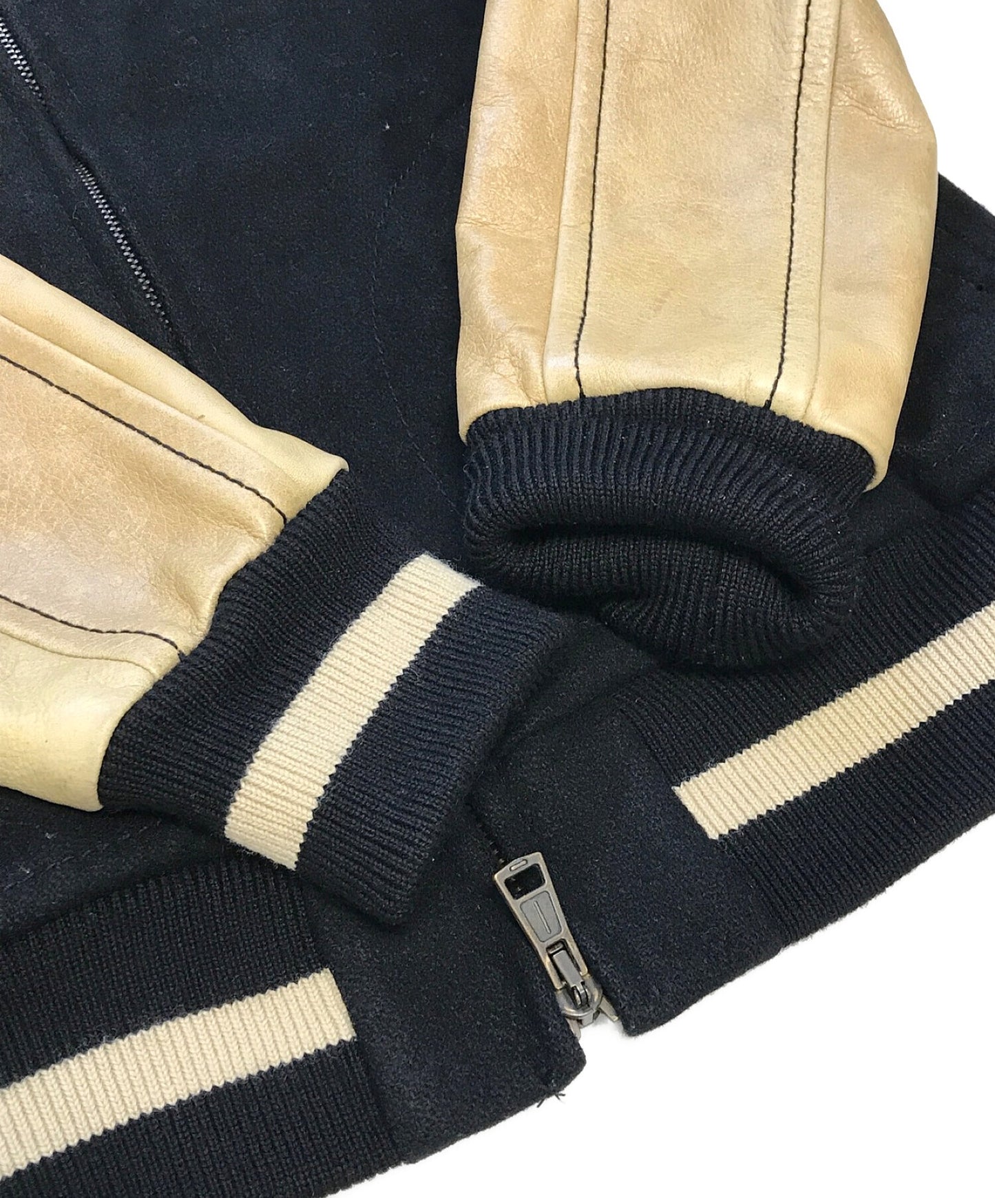 [Pre-owned] NUMBER (N)INE Donkey Collar Varsity Jacket F08-NJ052B