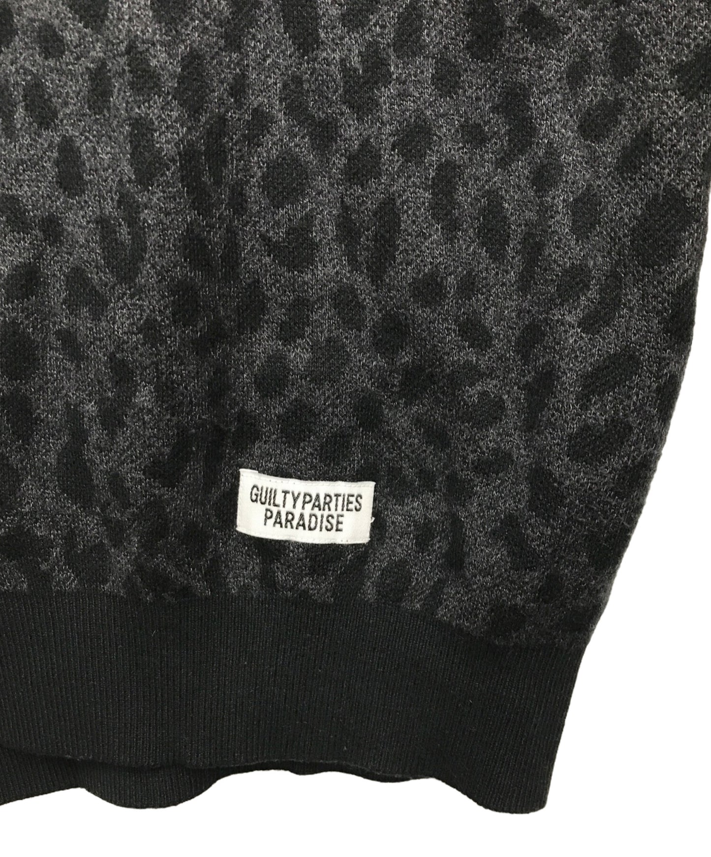 [Pre-owned] WACKO MARIA Leopard Knit Polo Shirt