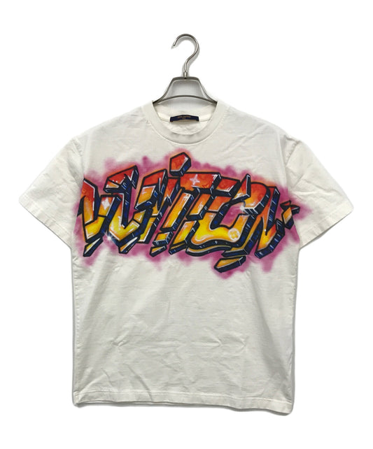 [Pre-owned] LOUIS VUITTON Graphite Logo Print T-Shirt RM221 DT3 HMY60W