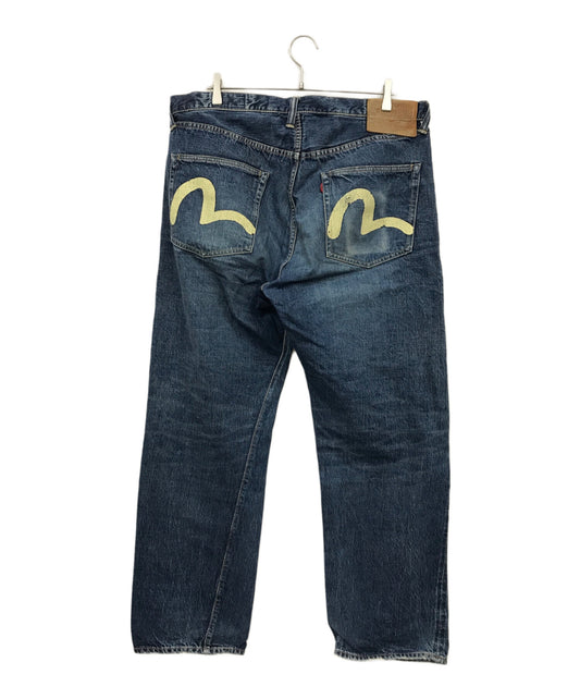 [Pre-owned] EVISU Seagull Painted Denim Pants