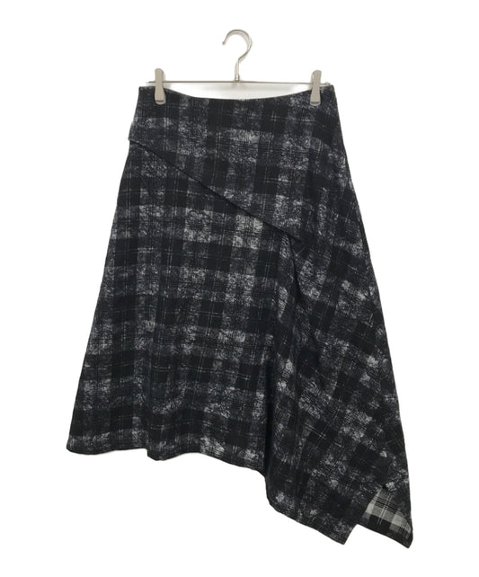 [Pre-owned] Y's asymmetry check skirt YX-S15-112