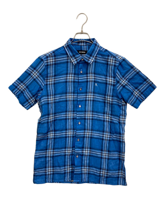 [Pre-owned] RAF SIMONS R embroidered S/S check shirt GKG-1617