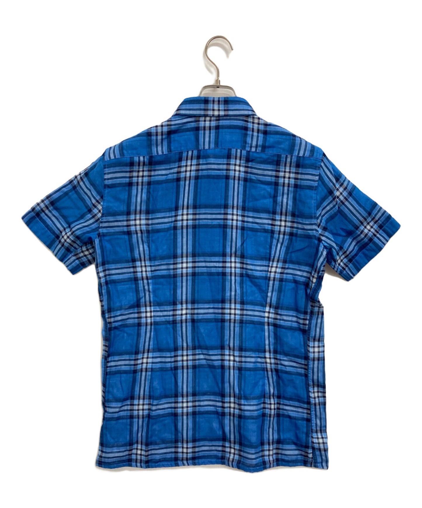 [Pre-owned] RAF SIMONS R embroidered S/S check shirt GKG-1617