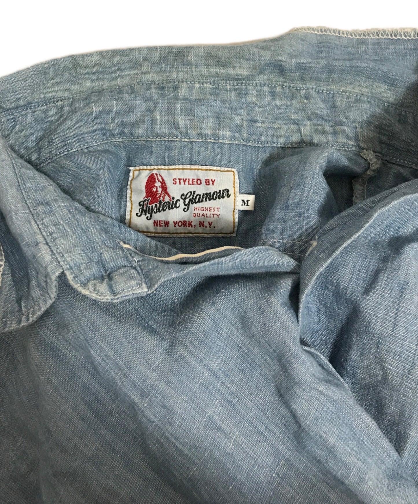 [Pre-owned] Hysteric Glamour Linen blend girl print shirt