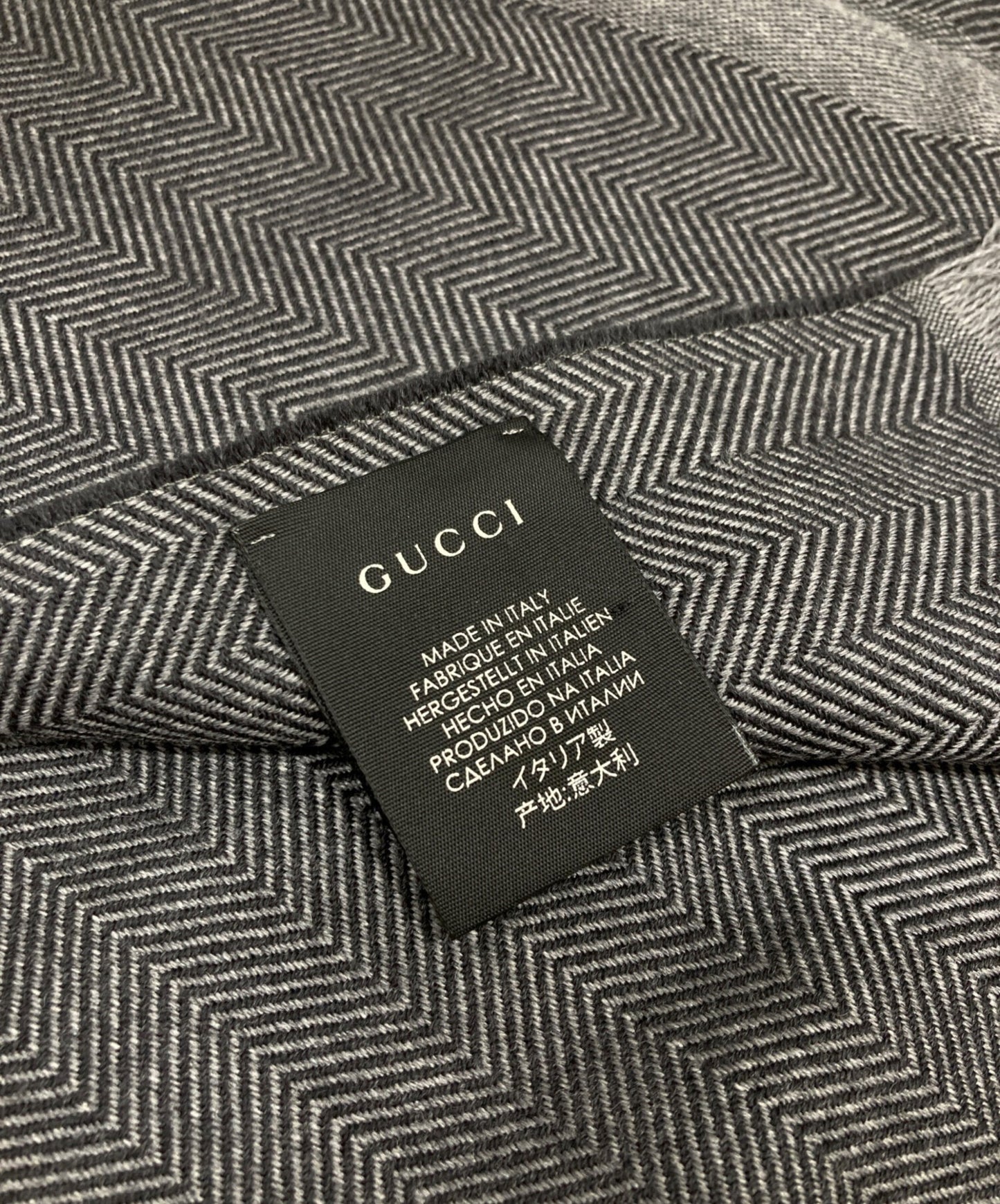 [Pre-owned] GUCCI Sherri line and herringbone stole