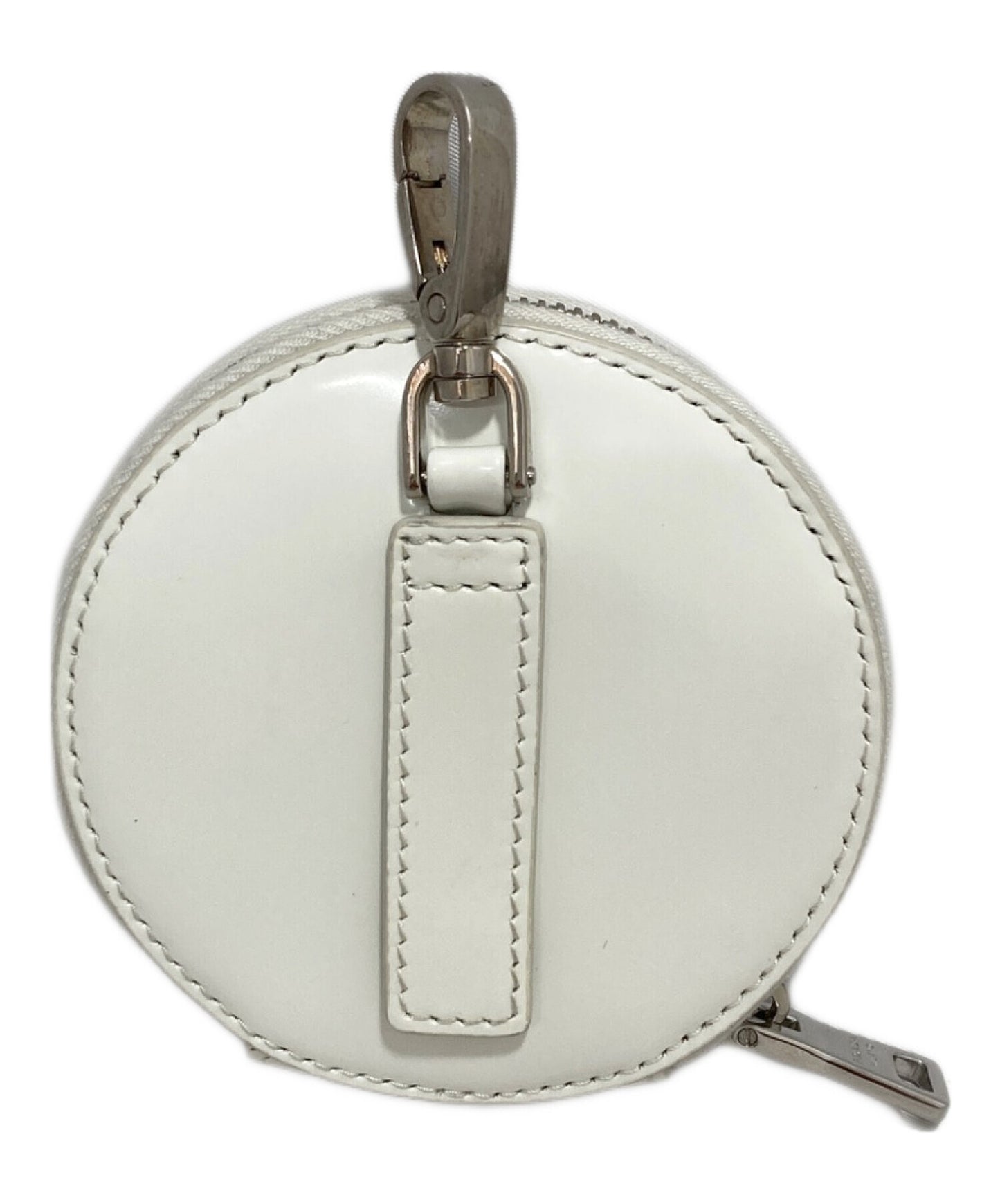 [Pre-owned] PRADA Brushed leather round mini pouch 1TL431