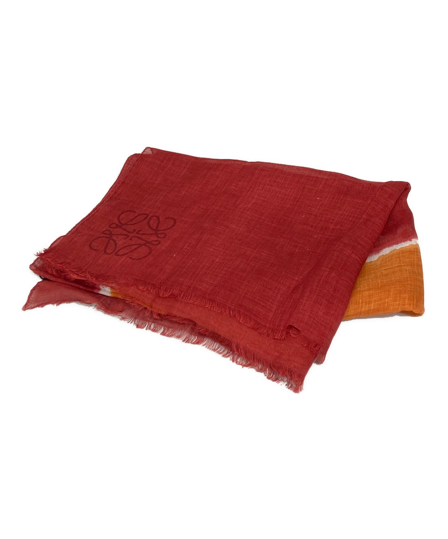 [Pre-owned] LOEWE Linen silk scarf 28003861