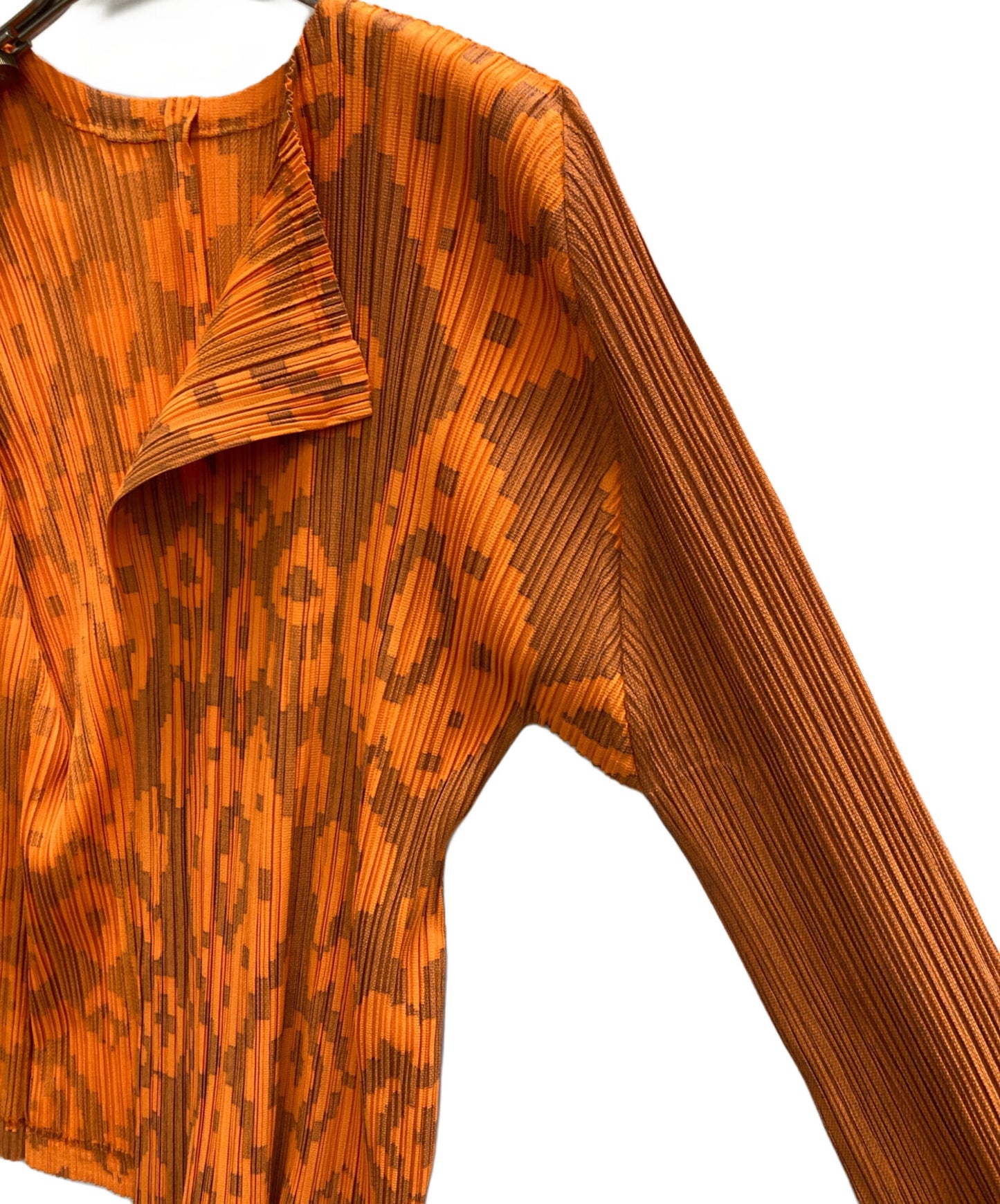 [Pre-owned] PLEATS PLEASE Geometric Pleated Cardigan PP51-J0534