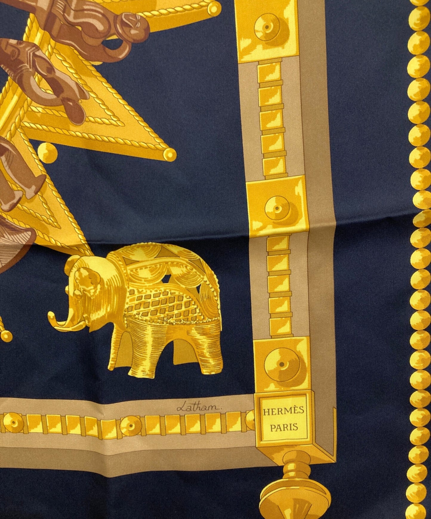[Pre-owned] HERMES silk scarf