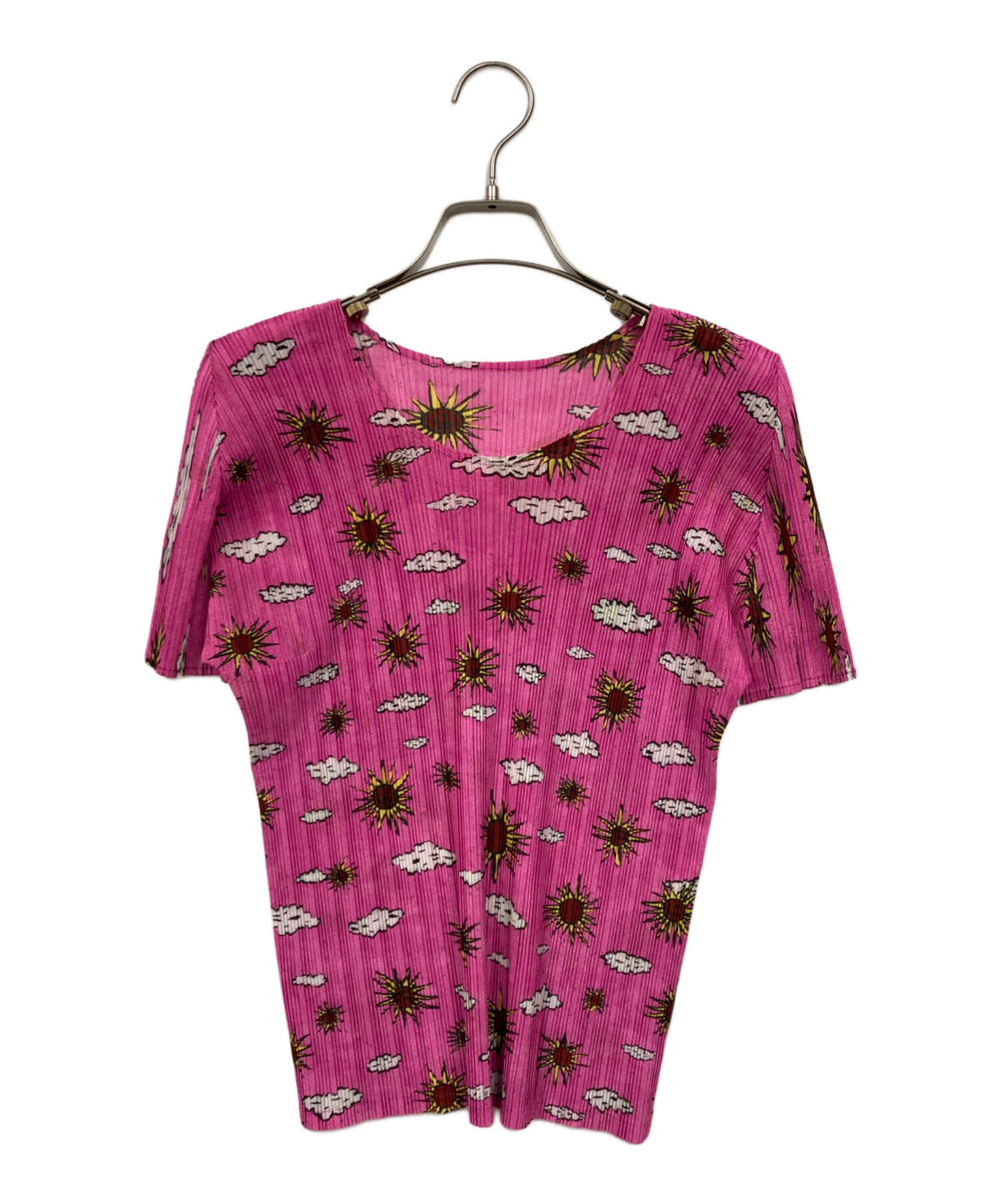 [Pre-owned] PLEATS PLEASE Short-Sleeve T-Shirt PP13-FK382