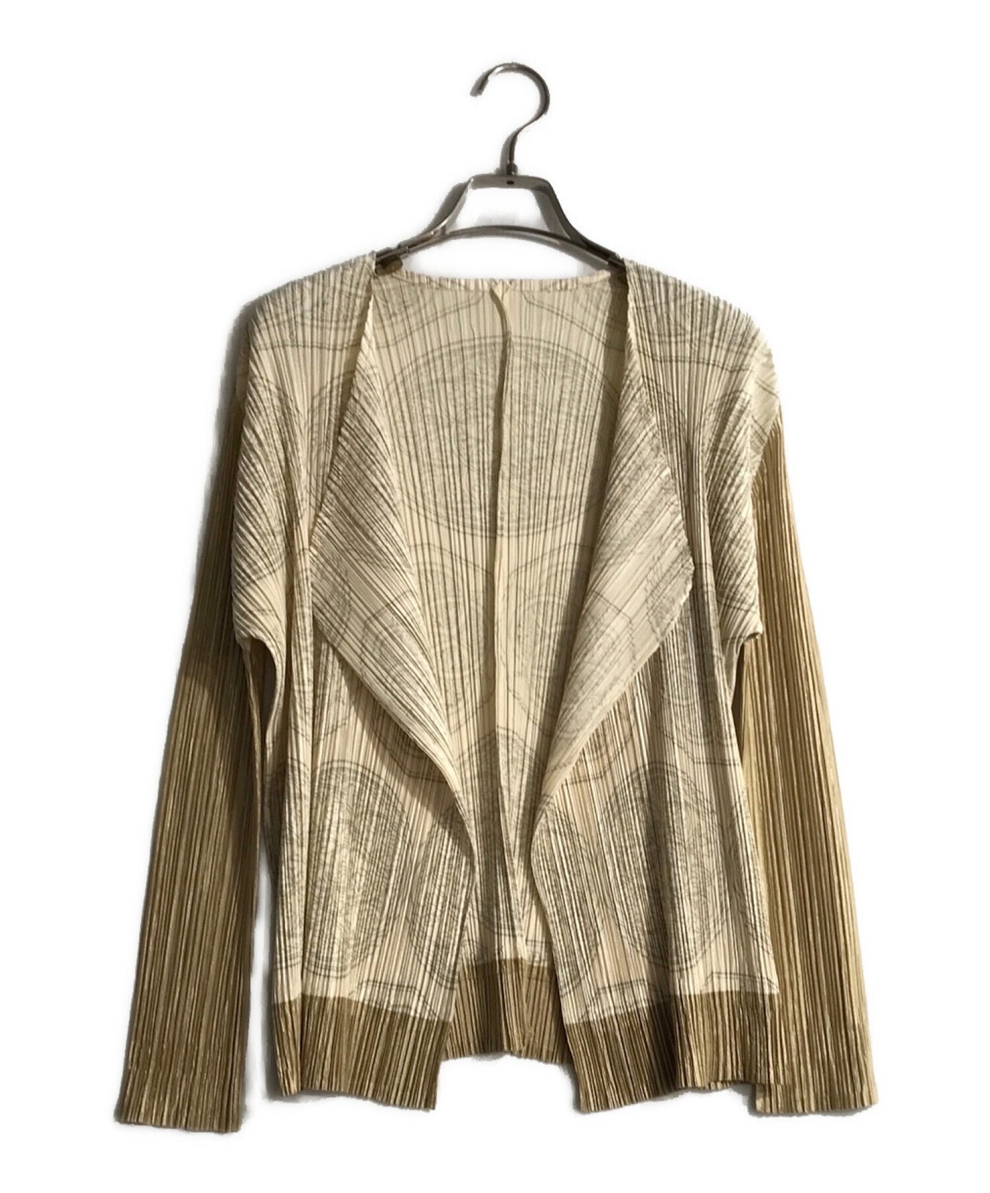 [Pre-owned] PLEATS PLEASE Pleated cardigan with all-over pattern PP63-J0722