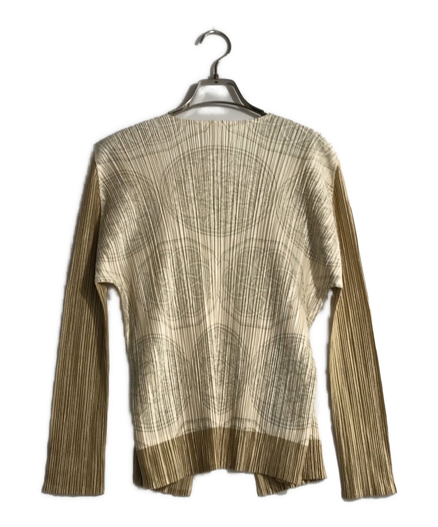 [Pre-owned] PLEATS PLEASE Pleated cardigan with all-over pattern PP63-J0722