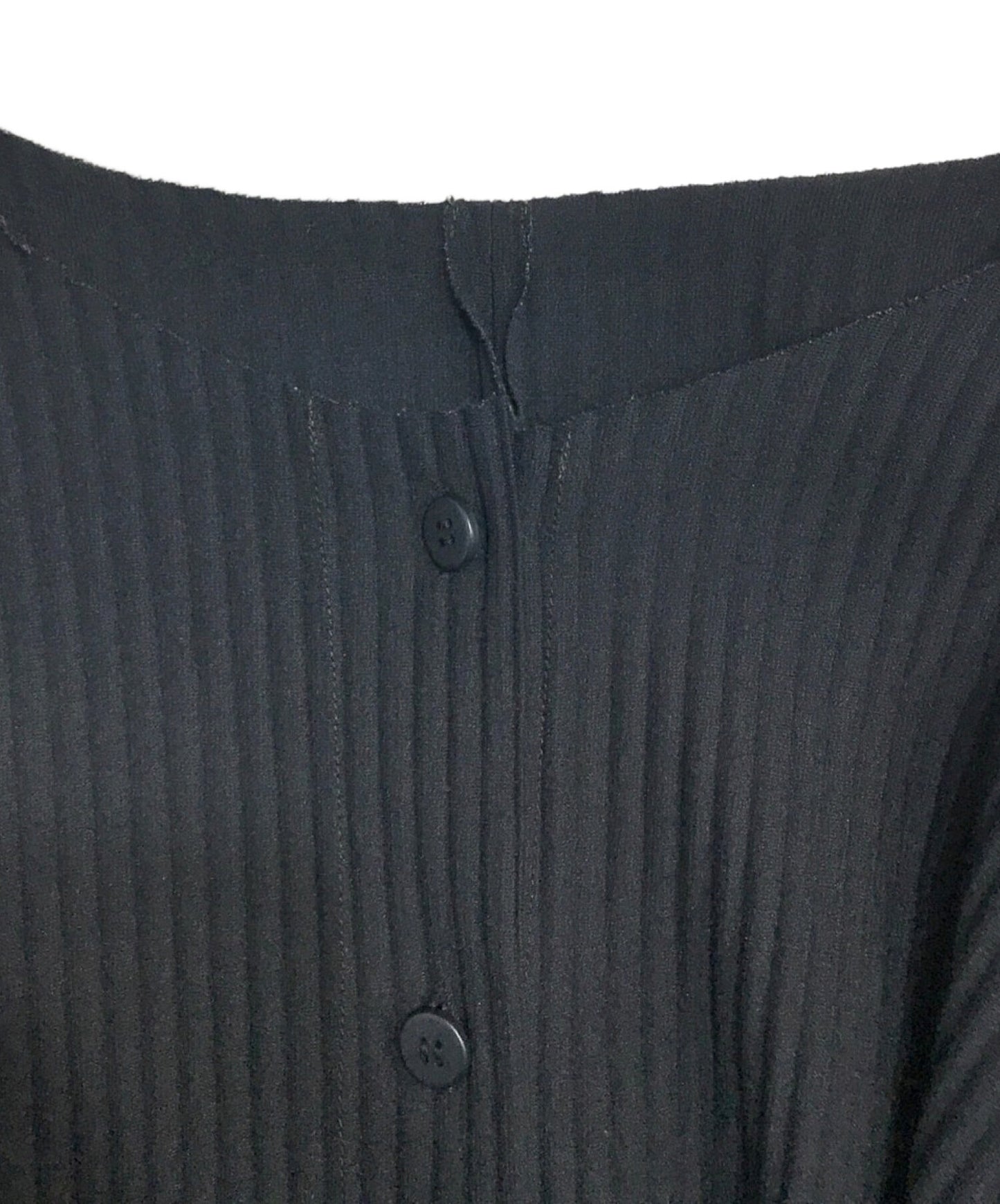 [Pre-owned] me ISSEY MIYAKE Pleated Round Neck Dolman Sleeve Cardigan MI84KO162