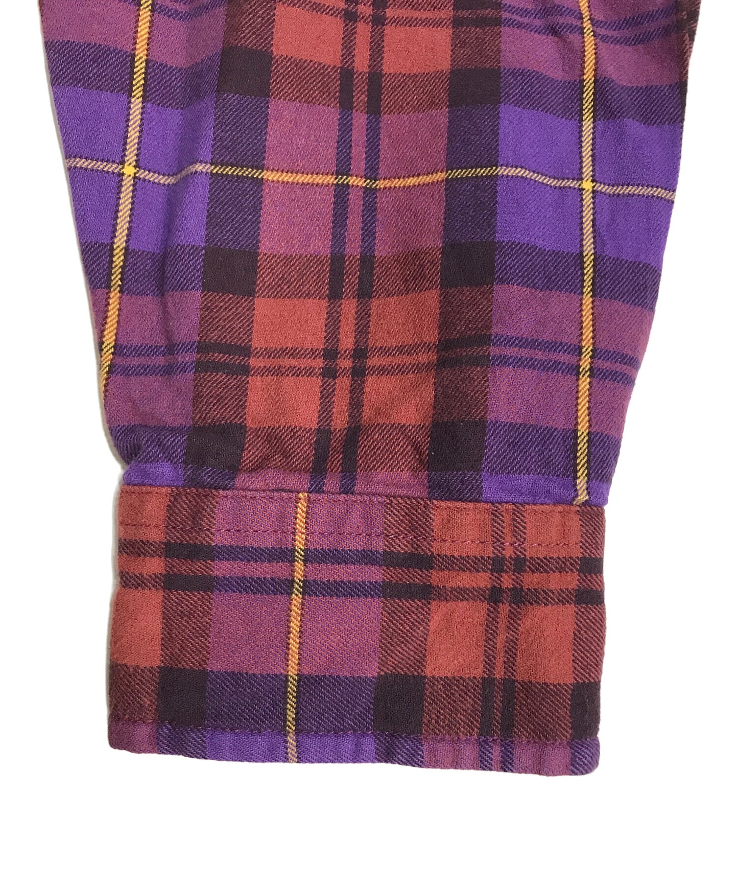 [Pre-owned] SUPREME 24FW plaid flannel shirt