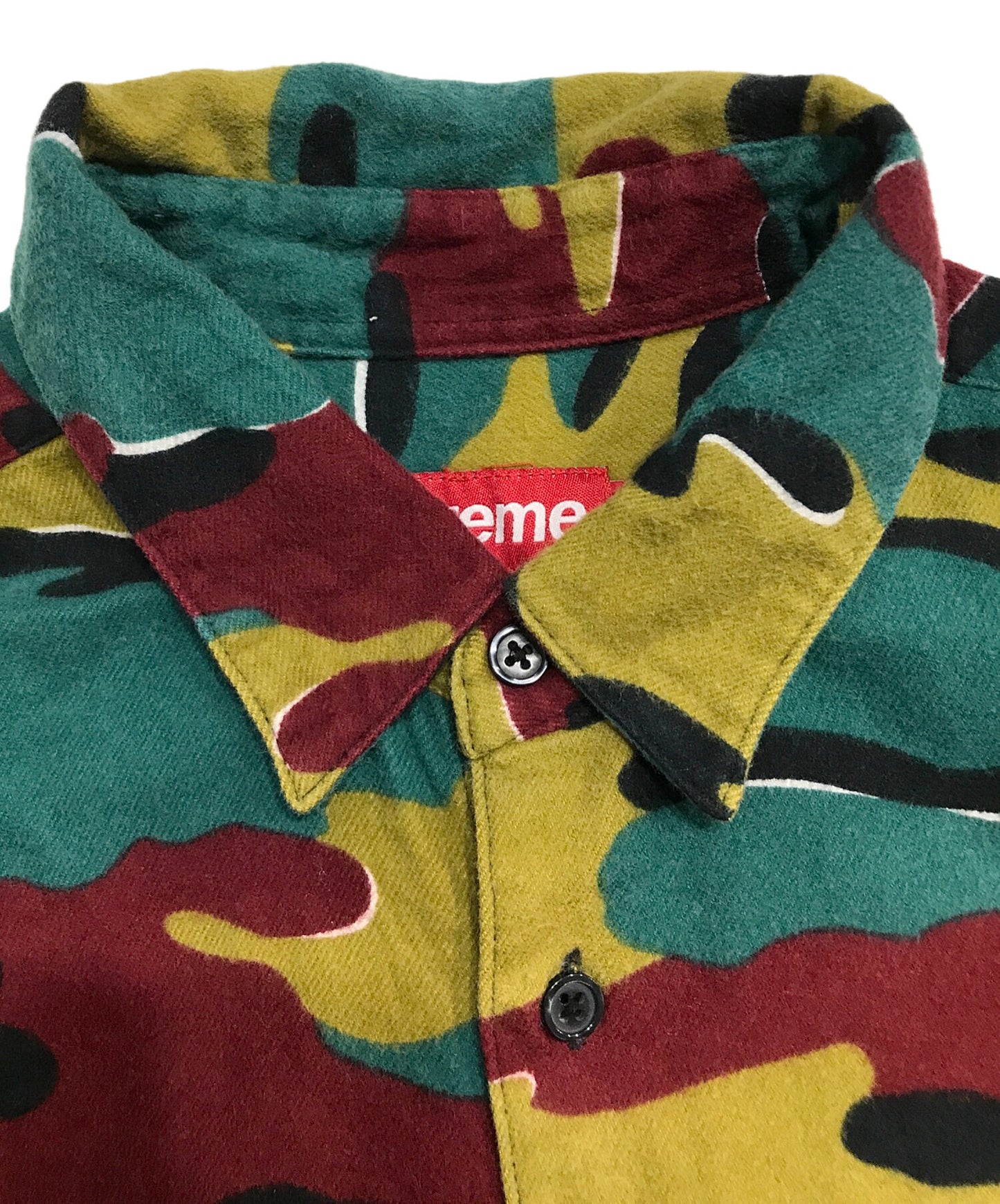 [Pre-owned] SUPREME 23AW Flannel Shirt CAMO