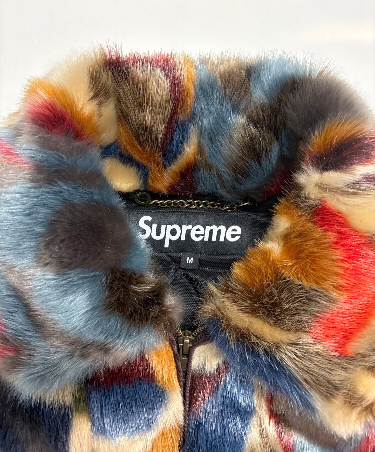 [Pre-owned] SUPREME 22FW Multicolor Faux Fur Bomber Jacket