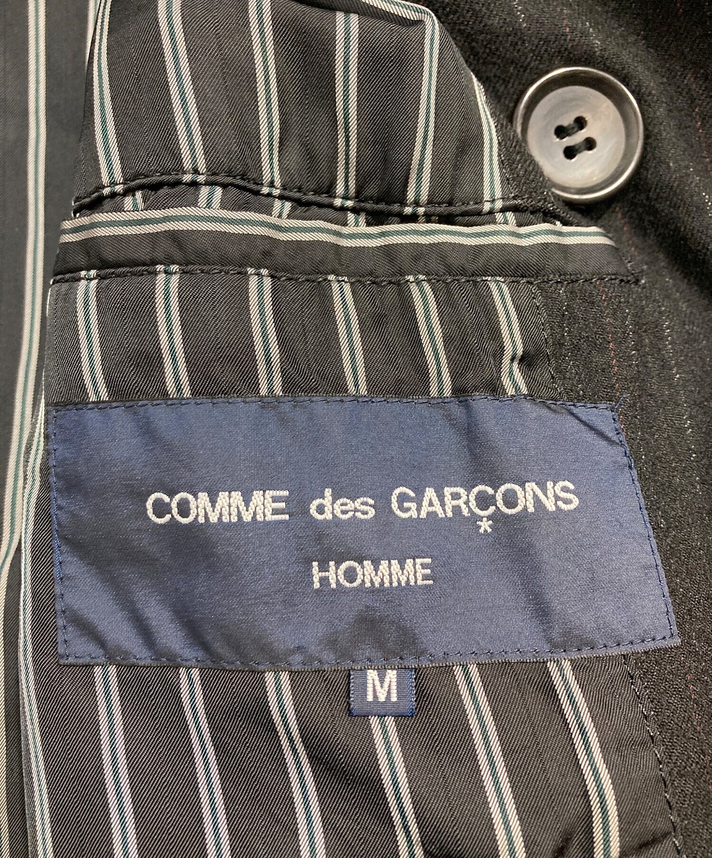 [Pre-owned] COMME des GARCONS HOMME AD2004 Wide striped wool jacket HN-C008