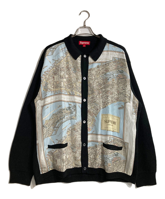 [Pre-owned] SUPREME 23AW Silk Map Cardigan