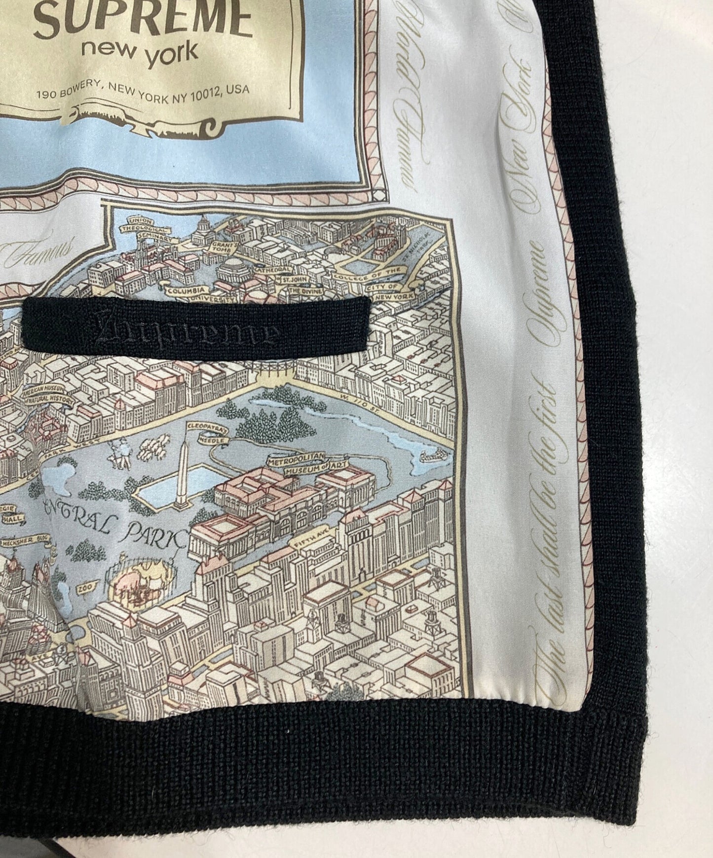 [Pre-owned] SUPREME 23AW Silk Map Cardigan