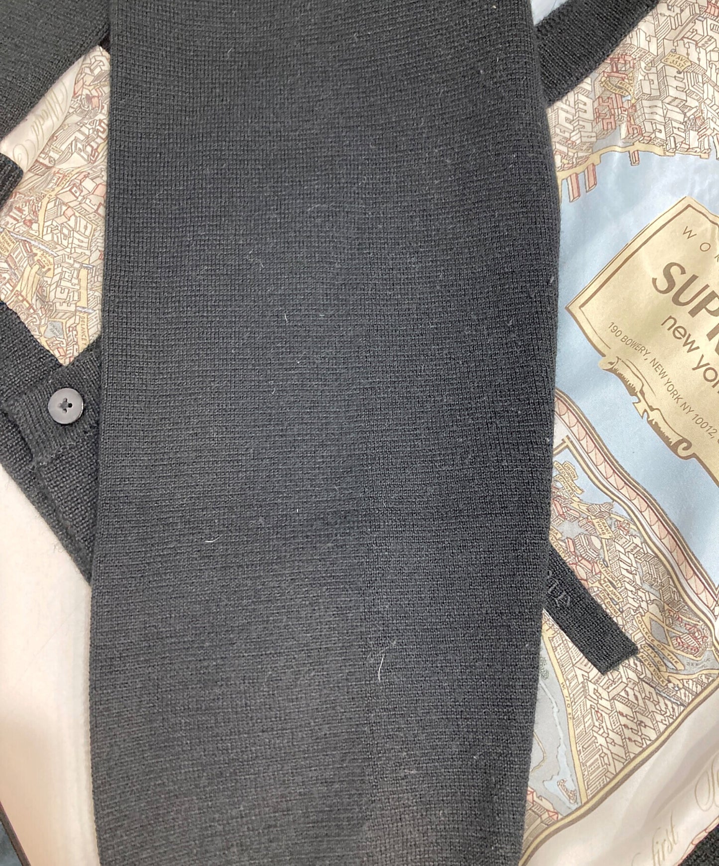 [Pre-owned] SUPREME 23AW Silk Map Cardigan