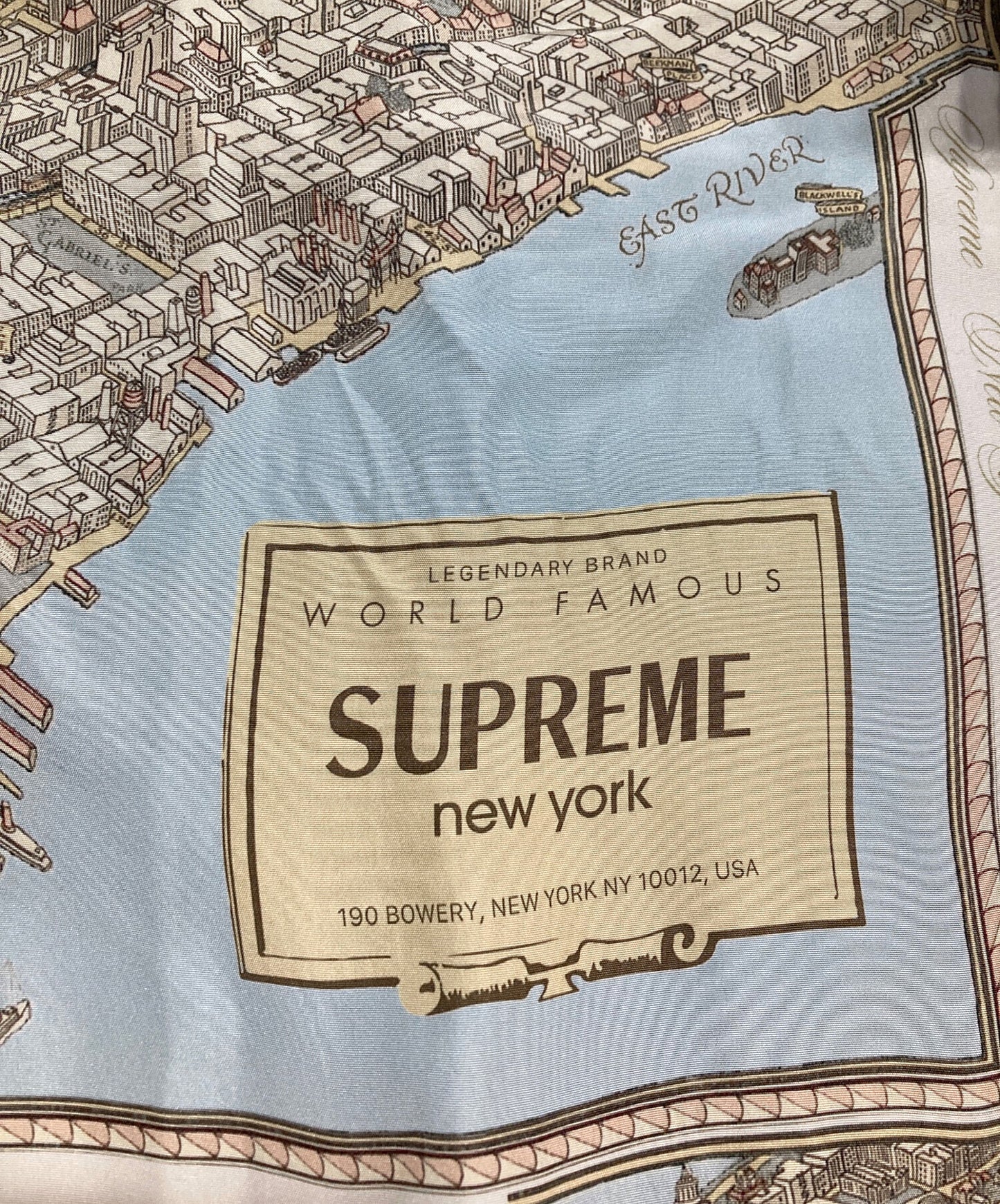 [Pre-owned] SUPREME 23AW Silk Map Cardigan