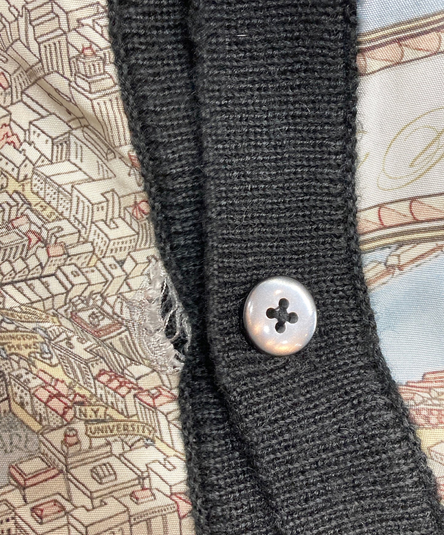 [Pre-owned] SUPREME 23AW Silk Map Cardigan