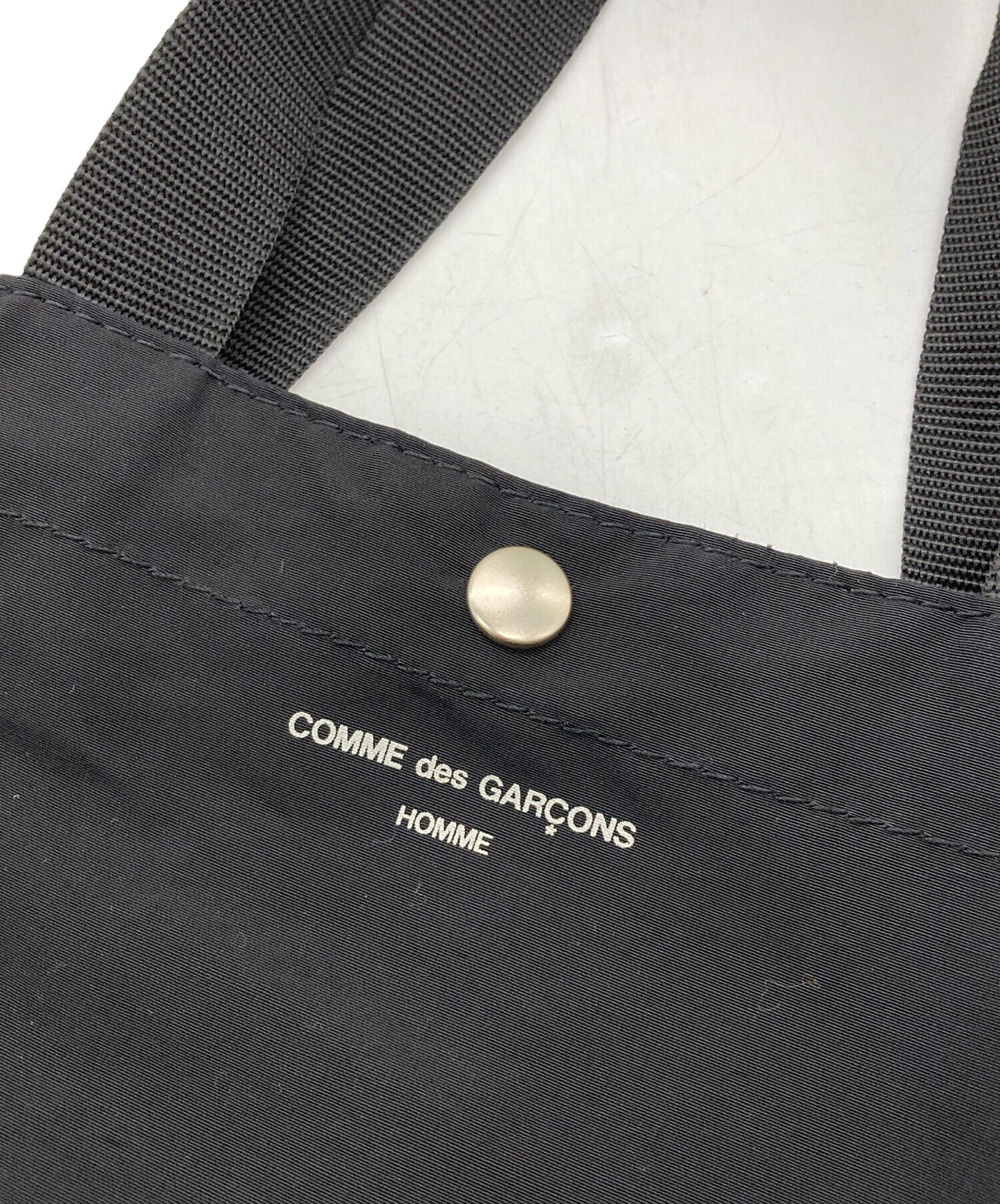 [Pre-owned] COMME des GARCONS HOMME Cotton Nylon Grosgrain LOGO BAG HN-K 292