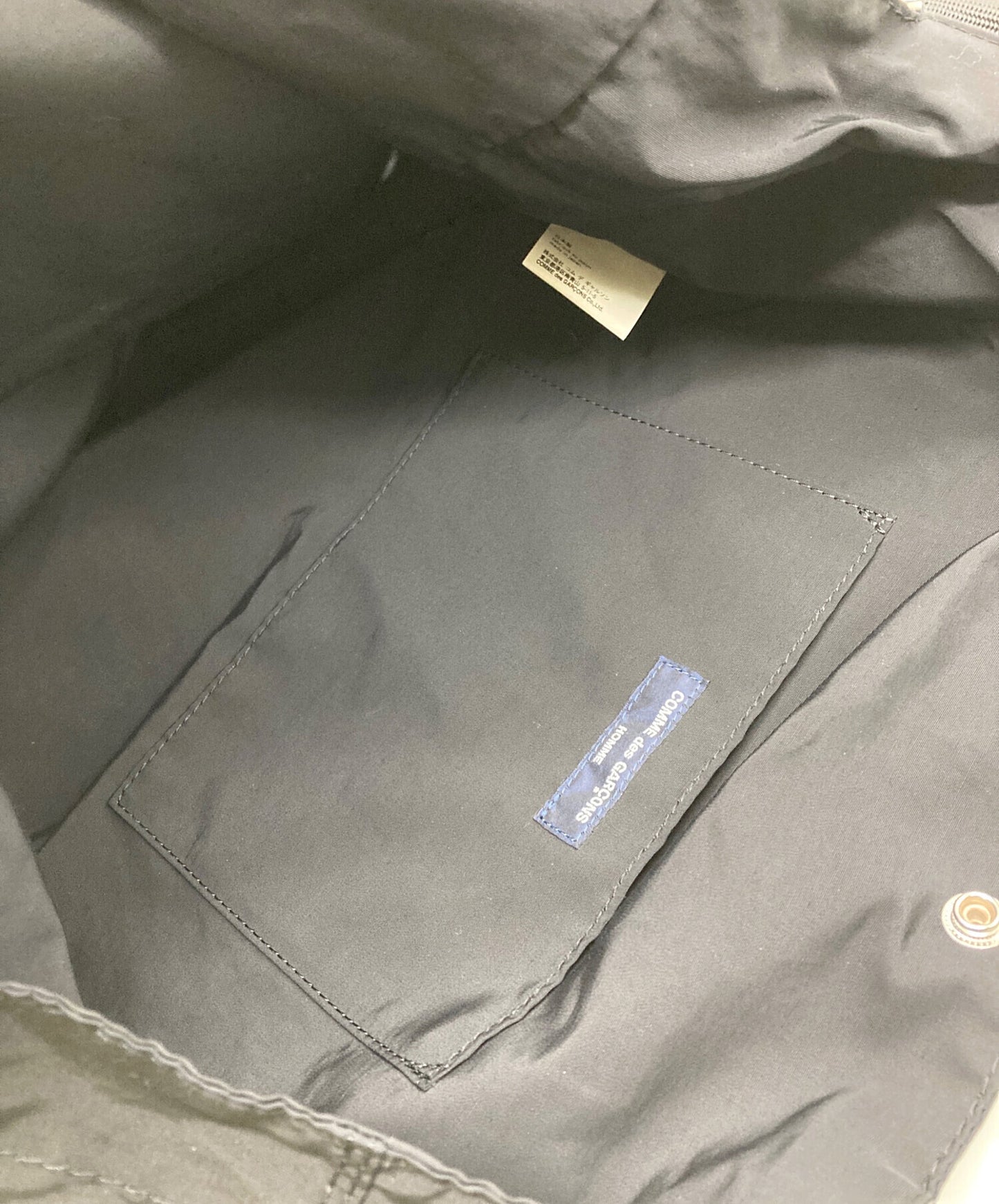 [Pre-owned] COMME des GARCONS HOMME Cotton Nylon Grosgrain LOGO BAG HN-K 292