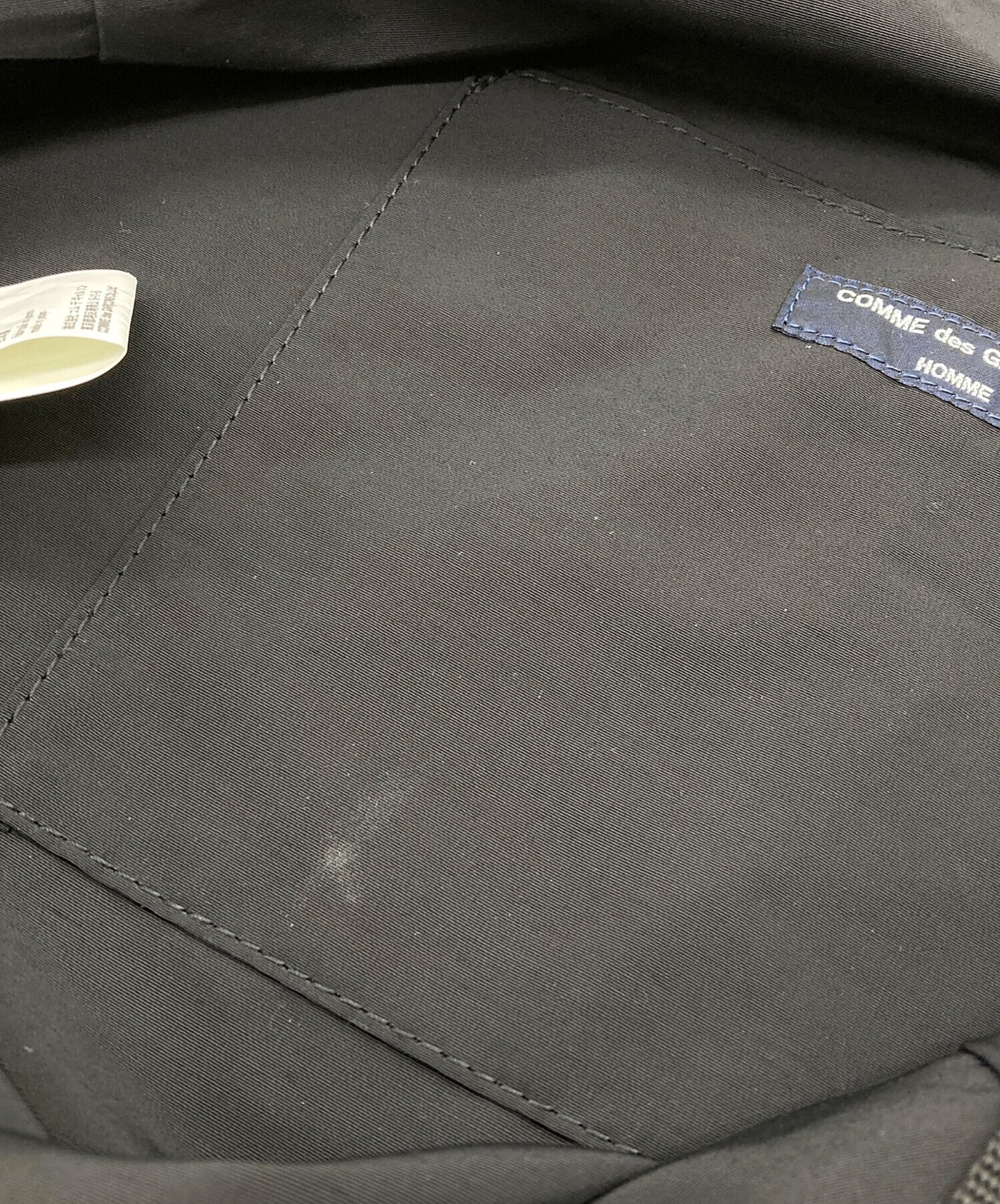 [Pre-owned] COMME des GARCONS HOMME Cotton Nylon Grosgrain LOGO BAG HN-K 292