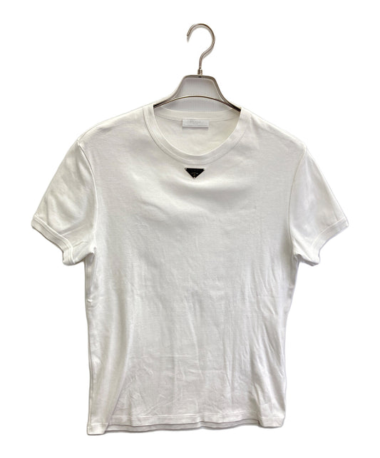 [Pre-owned] PRADA Triangle Plate T-shirt UJN824 S222