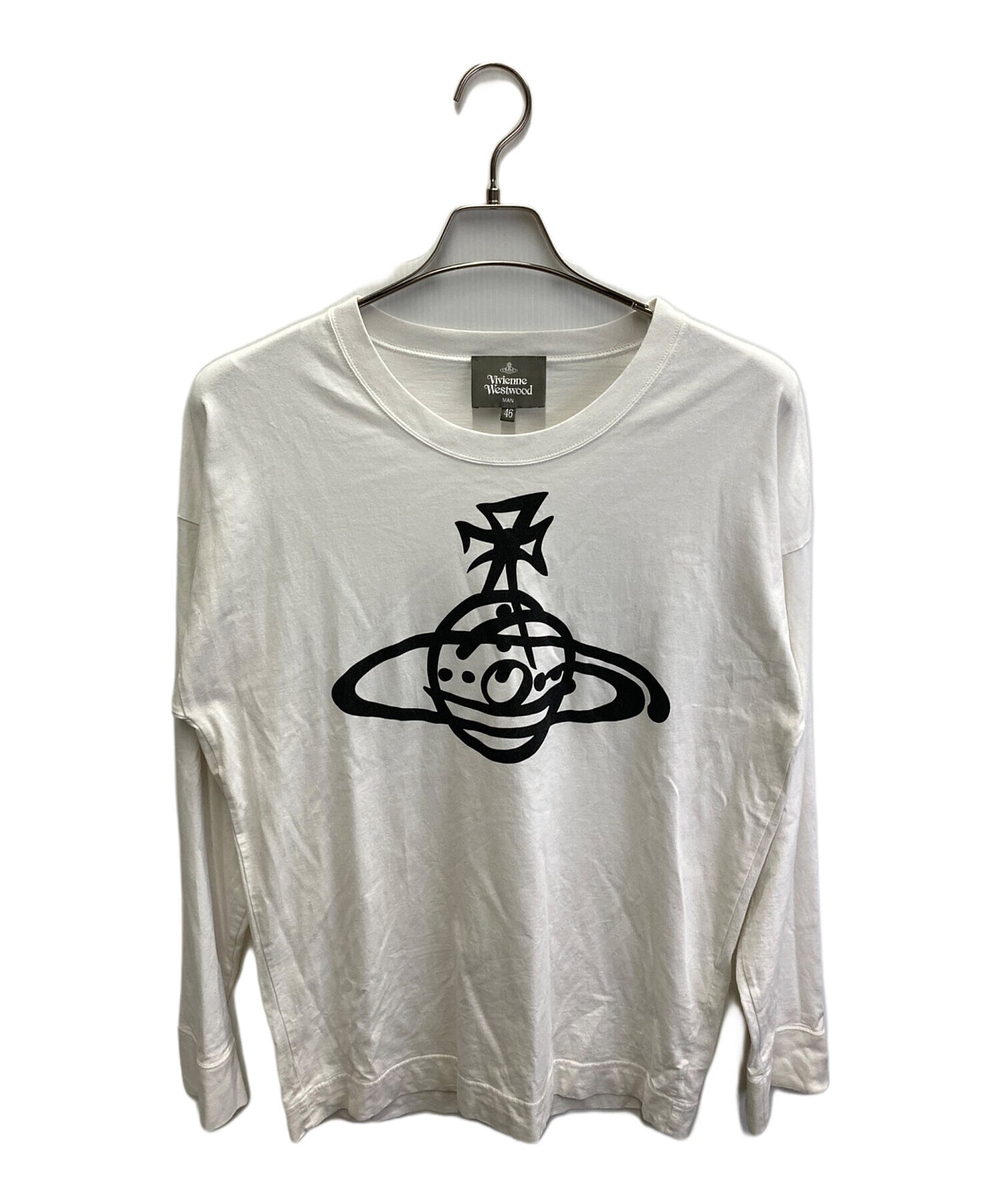[Pre-owned] Vivienne Westwood man Orb print long sleeve cut and sewn VW-LP-79433
