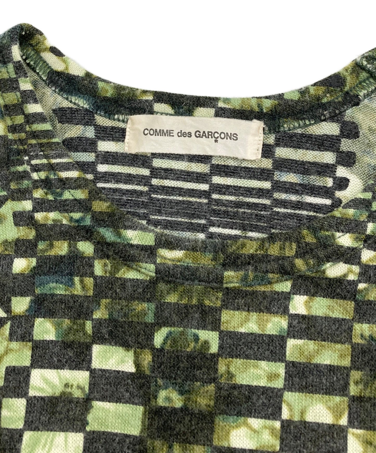 [Pre-owned] COMME des GARCONS Floral Geometric Print T-Shirt [AD2000 GT100090
