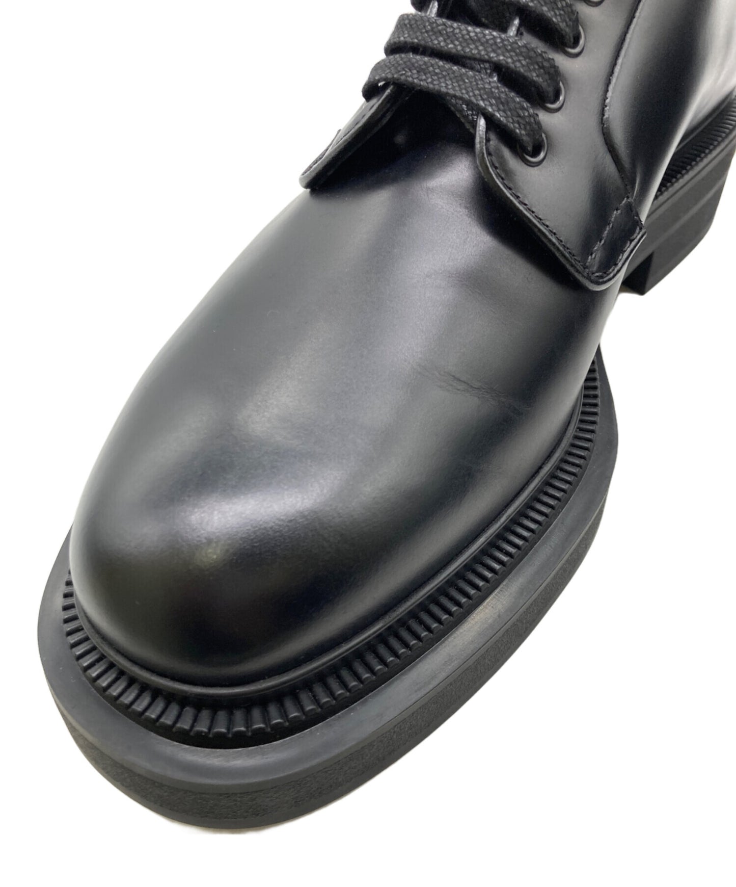 [Pre-owned] PRADA Brushed Leather Low Cut Derby Shoes 2EE404