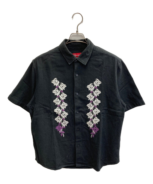 [Pre-owned] SUPREME 23SS Needlepoint S/S Shirt