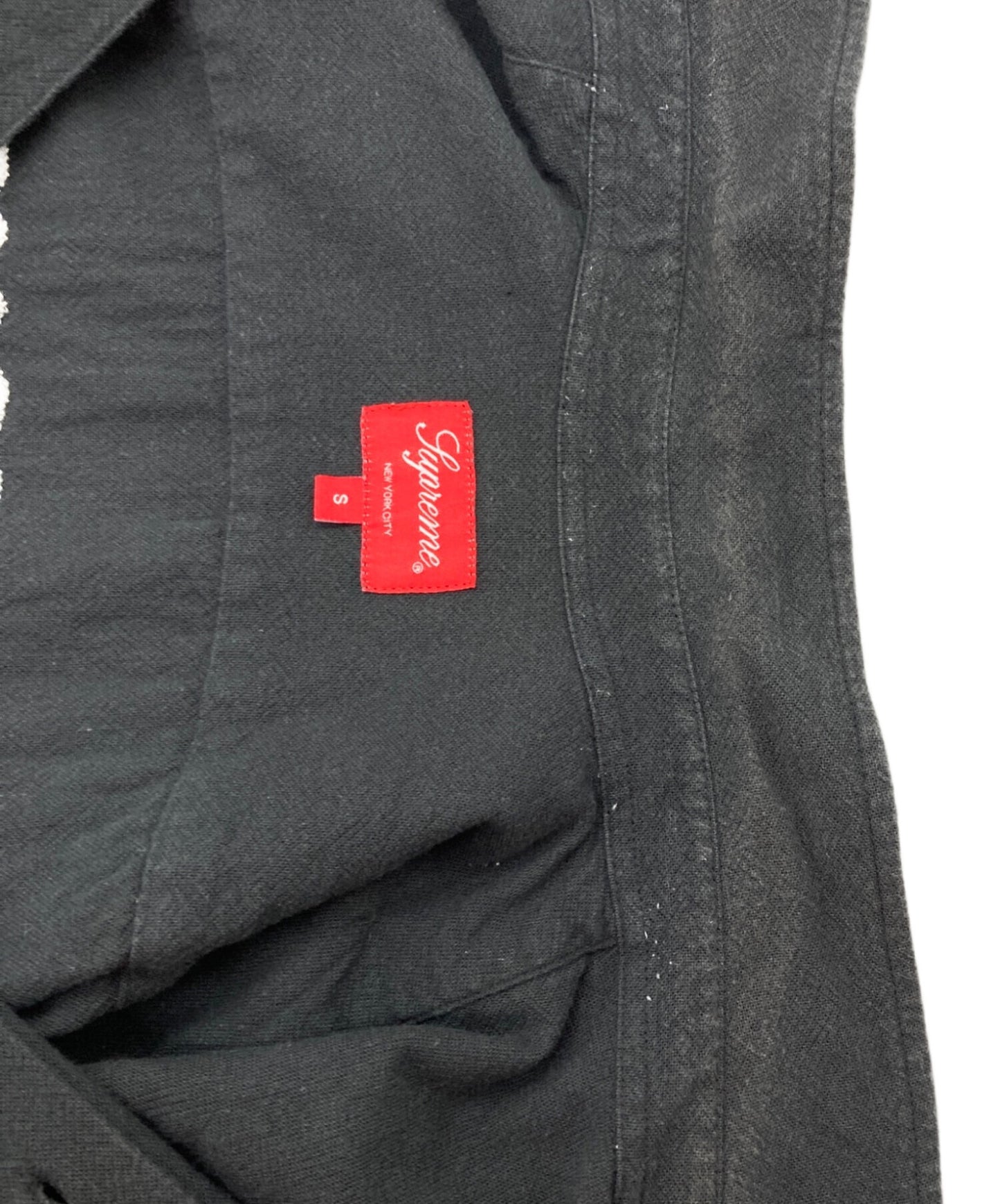 [Pre-owned] SUPREME 23SS Needlepoint S/S Shirt