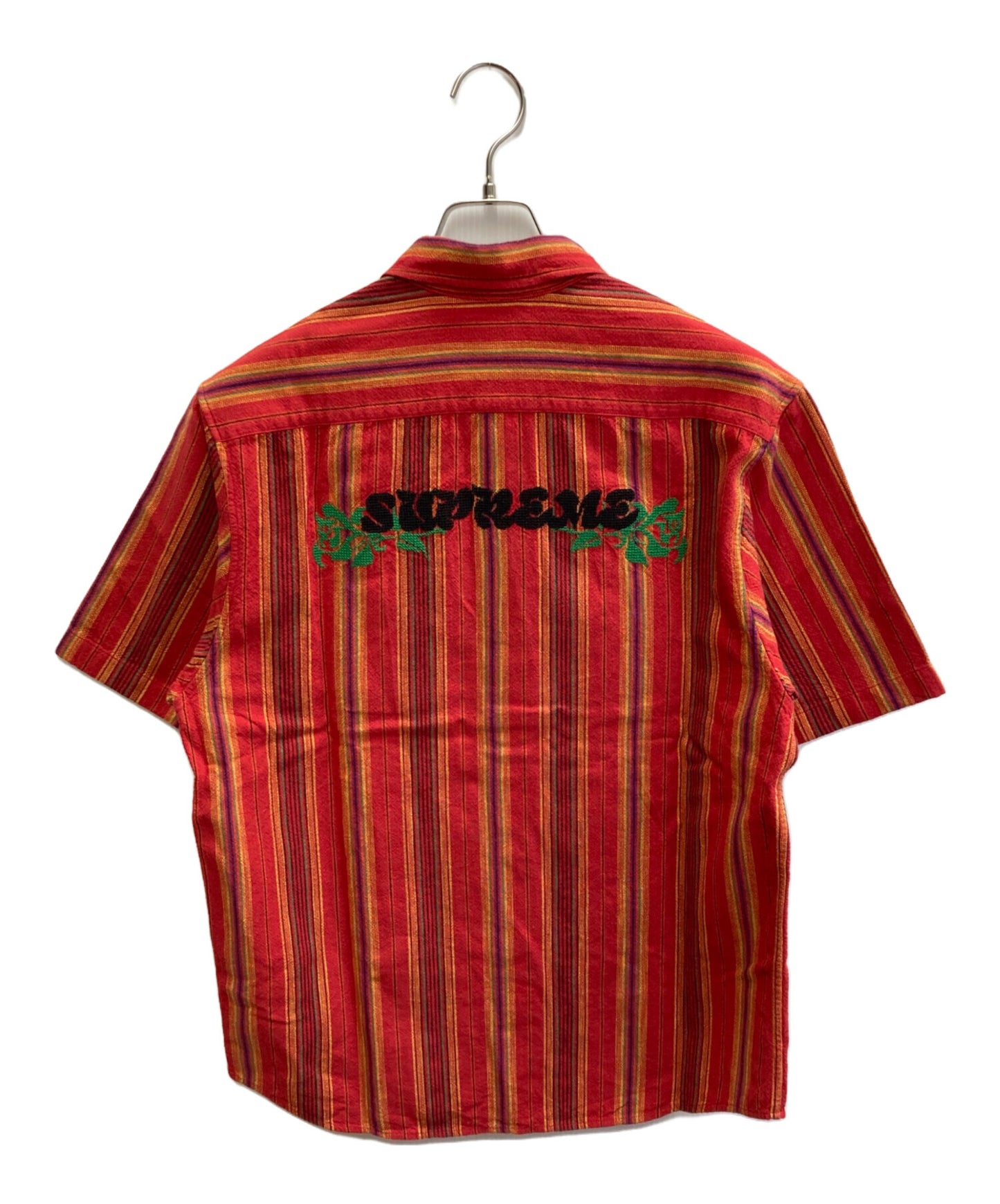 [Pre-owned] SUPREME 23SS Needlepoint S/S Shirt