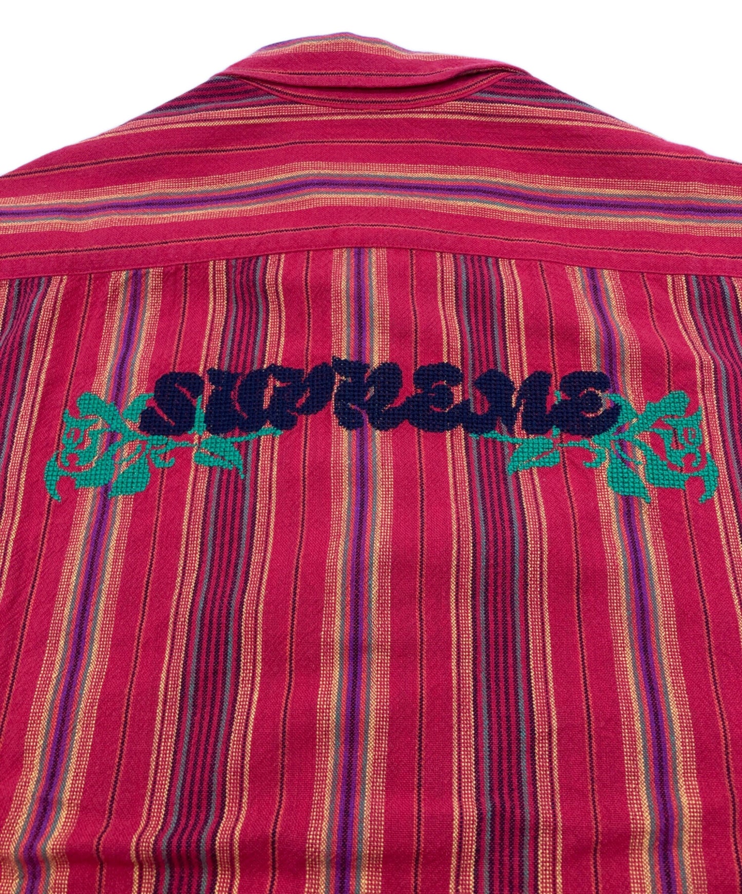 [Pre-owned] SUPREME 23SS Needlepoint S/S Shirt