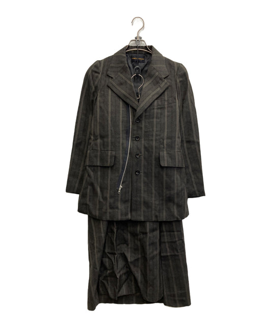 [Pre-owned] COMME des GARCONS 00AW Wool stripe set-up GJ-04002S