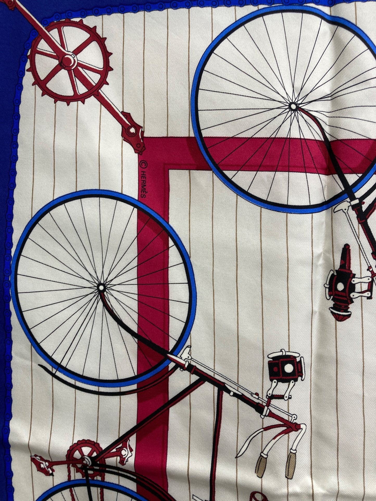 [Pre-owned] HERMES Les Bacanes Bicycle/Calais 90