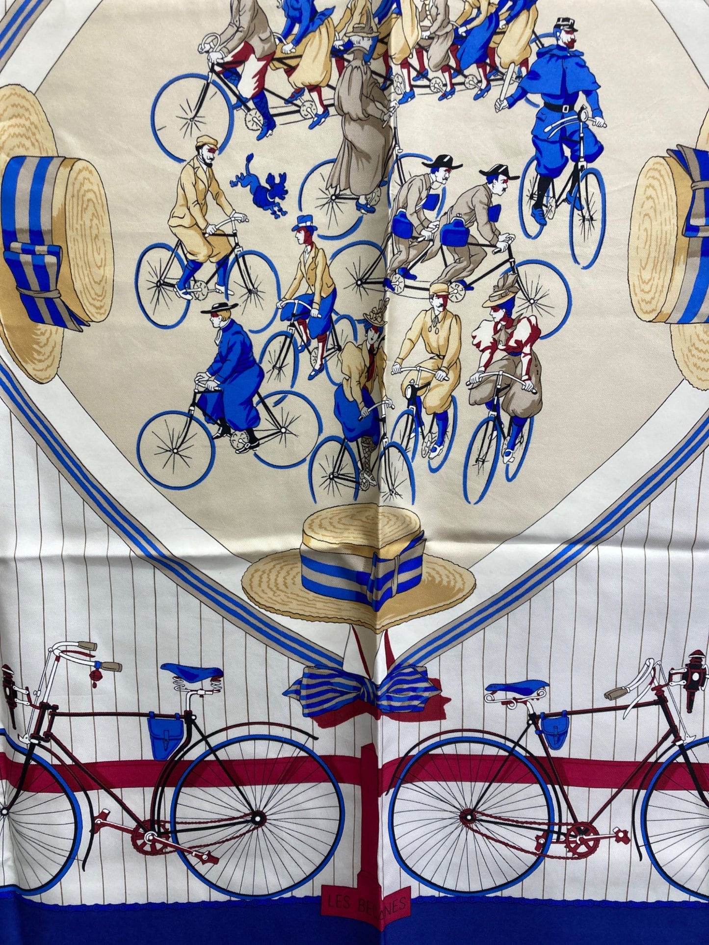 [Pre-owned] HERMES Les Bacanes Bicycle/Calais 90