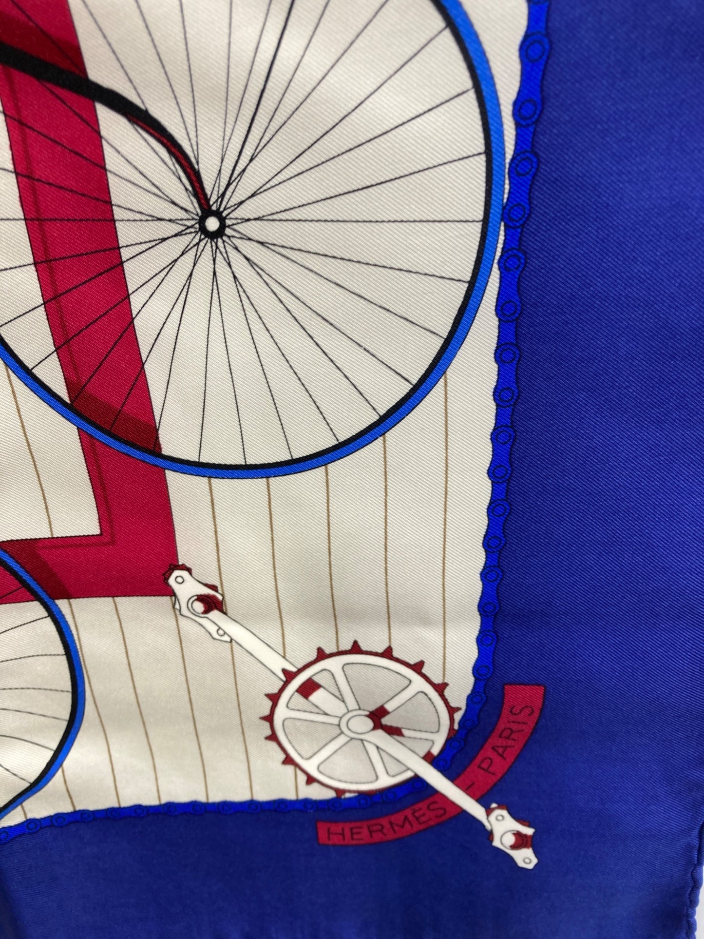 [Pre-owned] HERMES Les Bacanes Bicycle/Calais 90