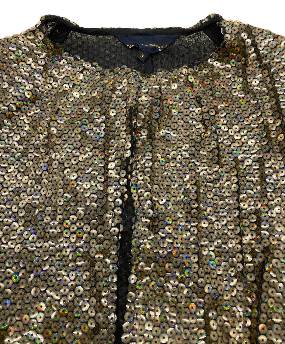 [Pre-owned] COMME des GARCONS 90'S Sequined See-through No-Button Jacket GJ-04041S