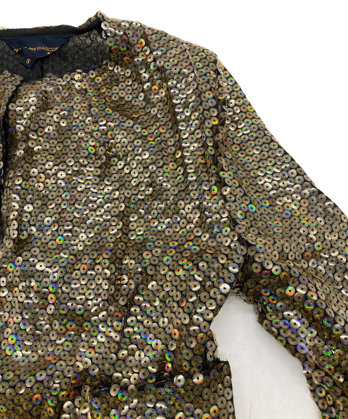 [Pre-owned] COMME des GARCONS 90'S Sequined See-through No-Button Jacket GJ-04041S