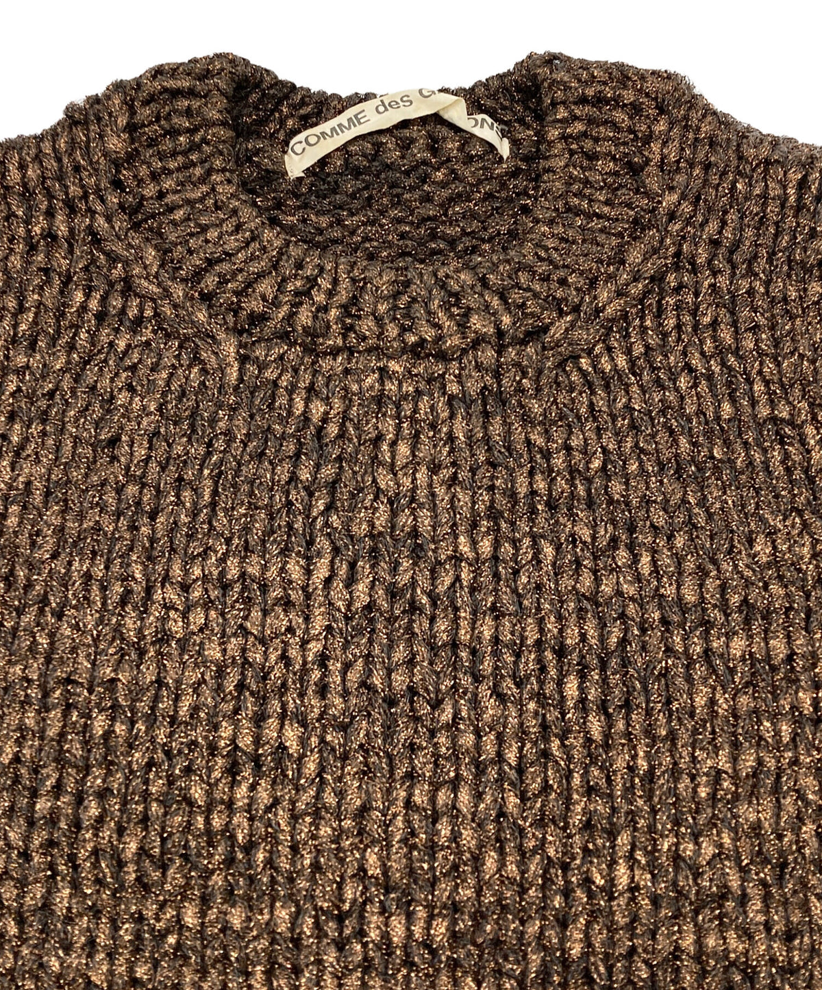 [Pre-owned] COMME des GARCONS Poly Nylon Lame Cable Knit [AD1999 GN-040290