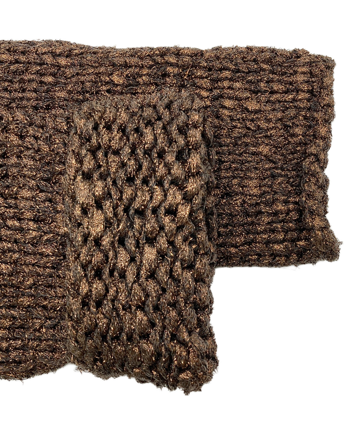 [Pre-owned] COMME des GARCONS Poly Nylon Lame Cable Knit [AD1999 GN-040290