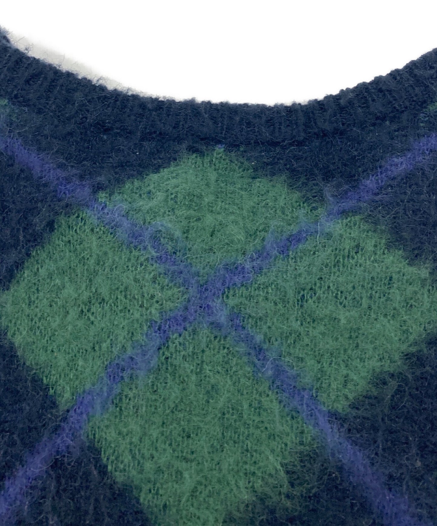 [Pre-owned] NEIGHBORHOOD ARGYLE PATTERN MOHAIR SWEATER 232FUNH-KNM03
