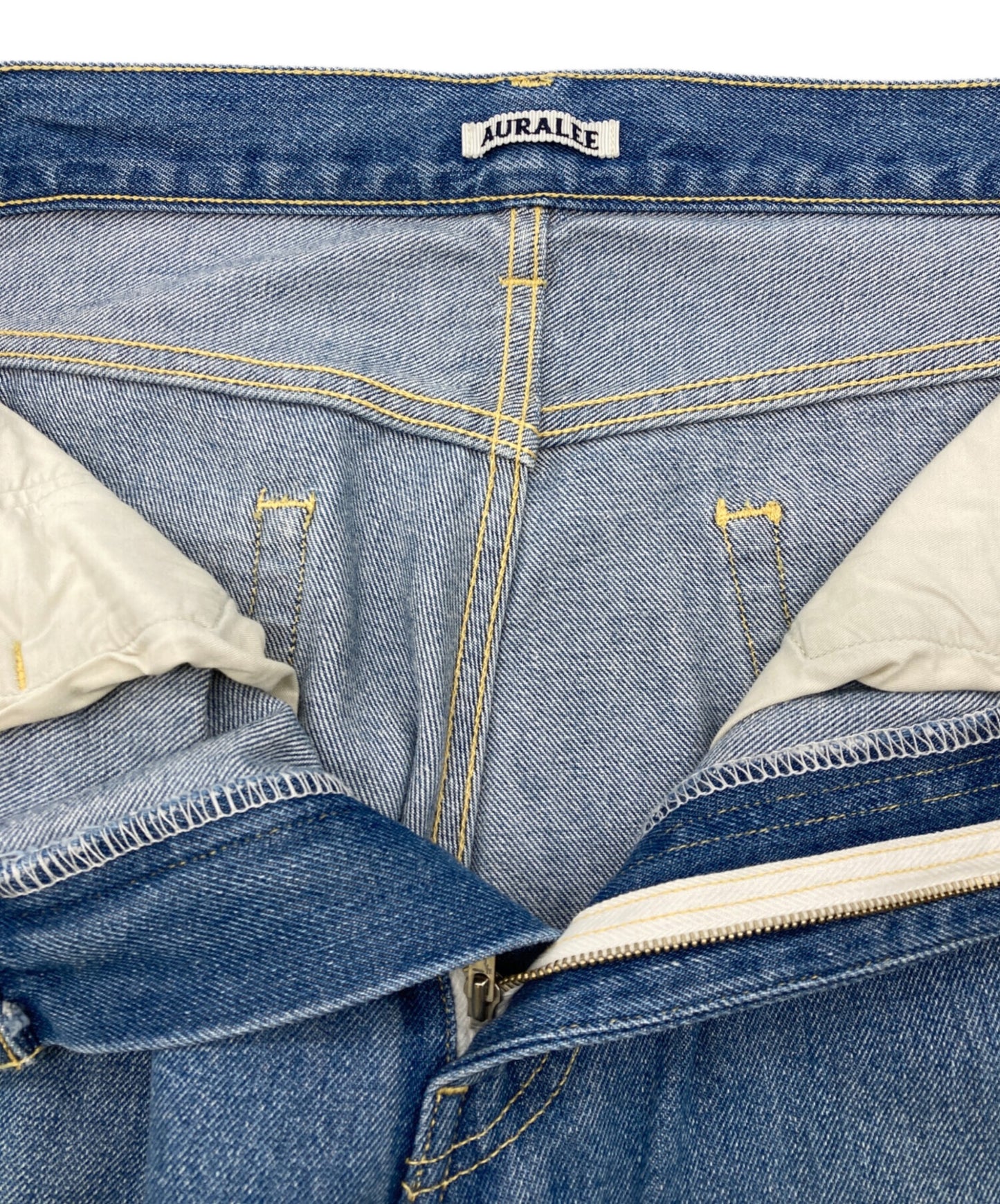 [Pre-owned] AURALEE WASHED HARD TWIST DENIM 5-POCKET PANTS A20SP07DM