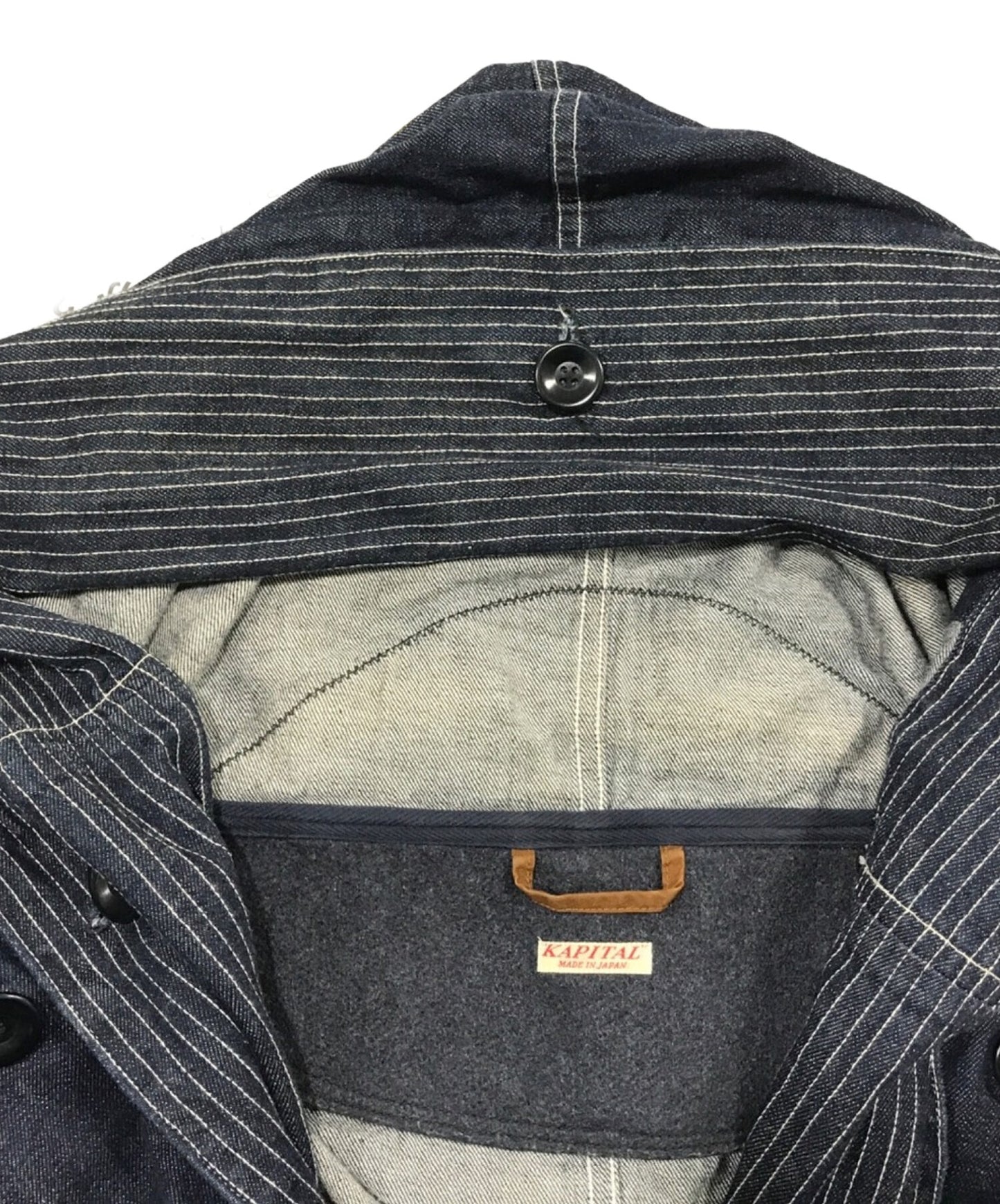 [Pre-owned] KAPITAL 10OZ shirt denim ring coat EK-318