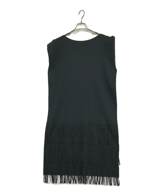 [Pre-owned] me ISSEY MIYAKE Fringe Gino Sleeve Dress MI02KH773